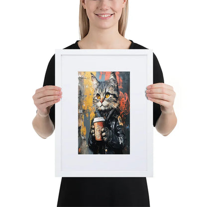 street-art-feline-v12-gerahmtes-poster-gerahmtes-poster-jlr-design-6 - JLR Design