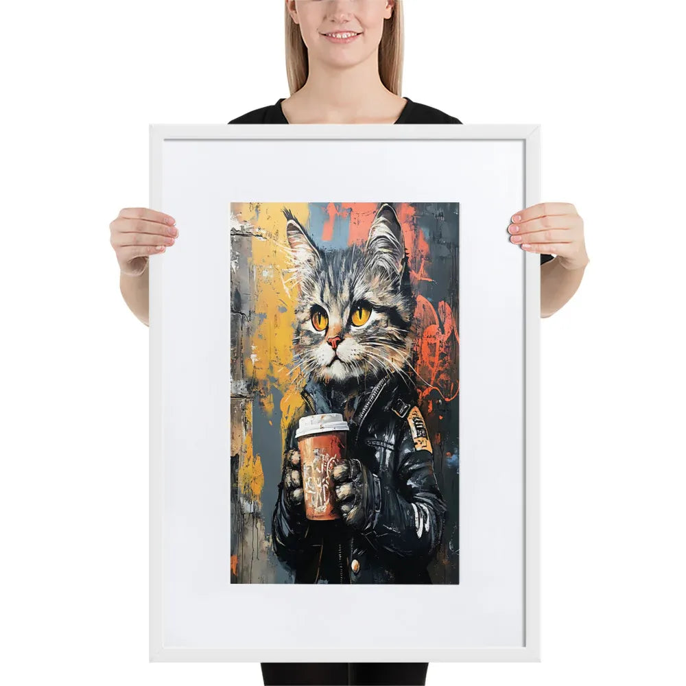 street-art-feline-v12-gerahmtes-poster-gerahmtes-poster-jlr-design-7 - JLR Design