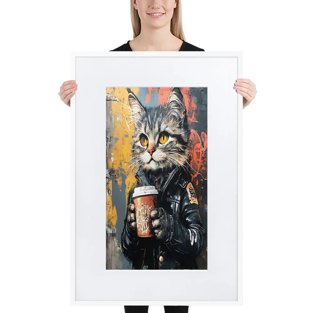 street-art-feline-v12-gerahmtes-poster-gerahmtes-poster-jlr-design-8 - JLR Design