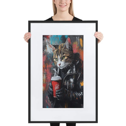 street-art-feline-v13-gerahmtes-poster-gerahmtes-poster-jlr-design-1 - JLR Design