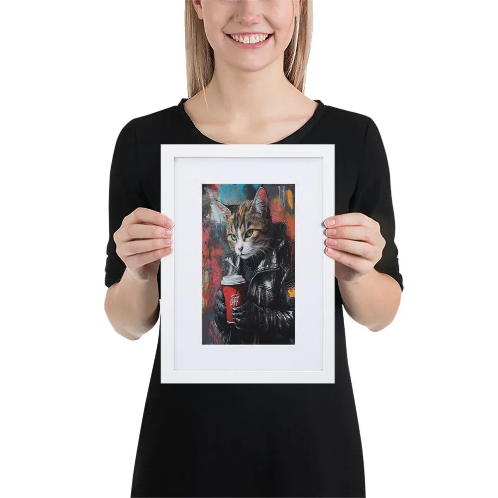 street-art-feline-v13-gerahmtes-poster-gerahmtes-poster-jlr-design-5 - JLR Design