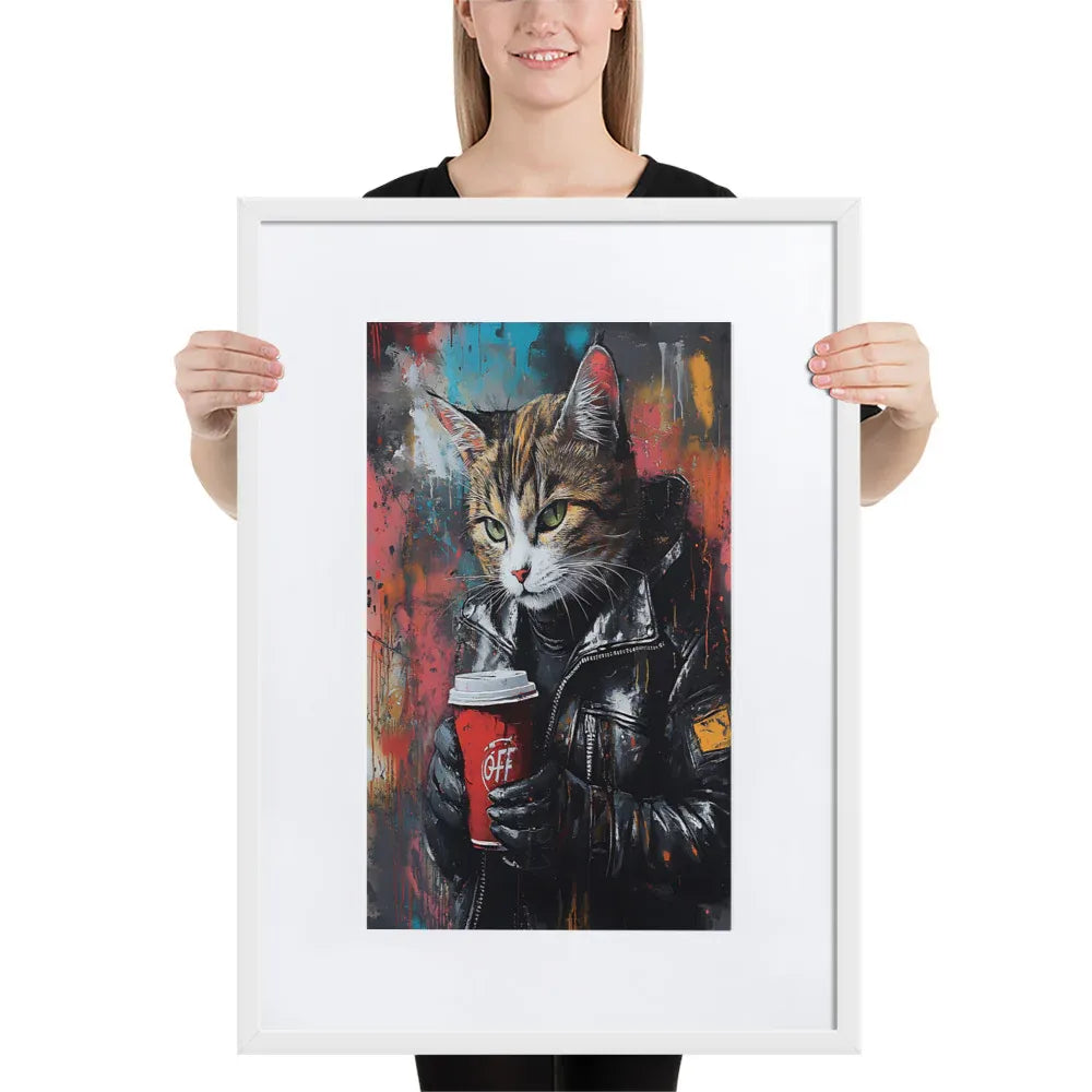 street-art-feline-v13-gerahmtes-poster-gerahmtes-poster-jlr-design-7 - JLR Design