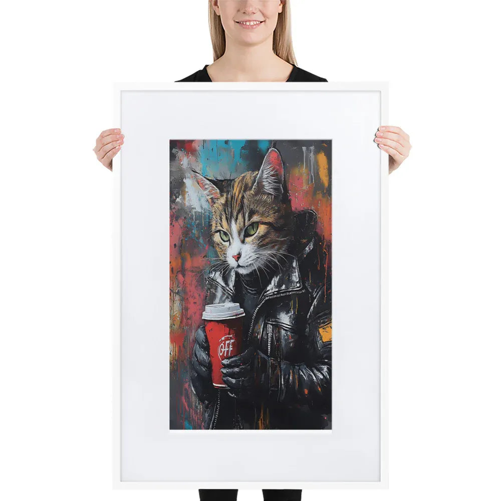 street-art-feline-v13-gerahmtes-poster-gerahmtes-poster-jlr-design-8 - JLR Design