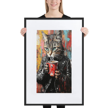 street-art-feline-v14-gerahmtes-poster-gerahmtes-poster-jlr-design-1 - JLR Design