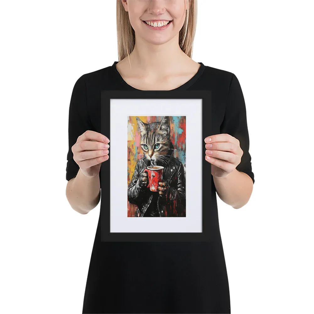 street-art-feline-v14-gerahmtes-poster-gerahmtes-poster-jlr-design-2 - JLR Design