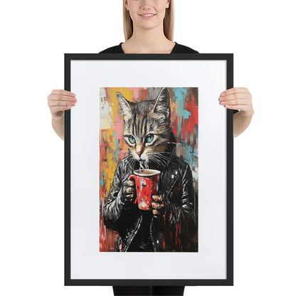 street-art-feline-v14-gerahmtes-poster-gerahmtes-poster-jlr-design-4 - JLR Design