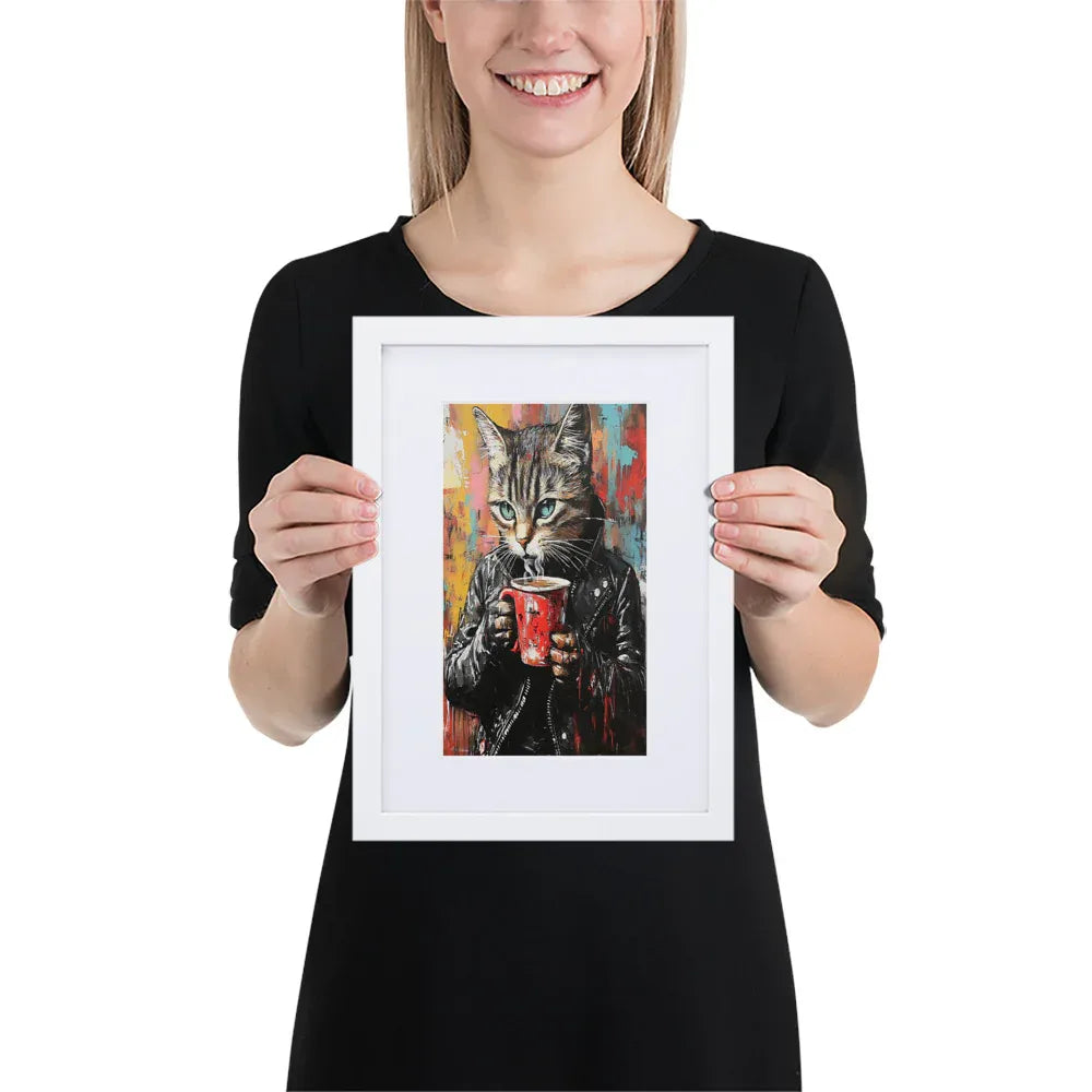 street-art-feline-v14-gerahmtes-poster-gerahmtes-poster-jlr-design-5 - JLR Design