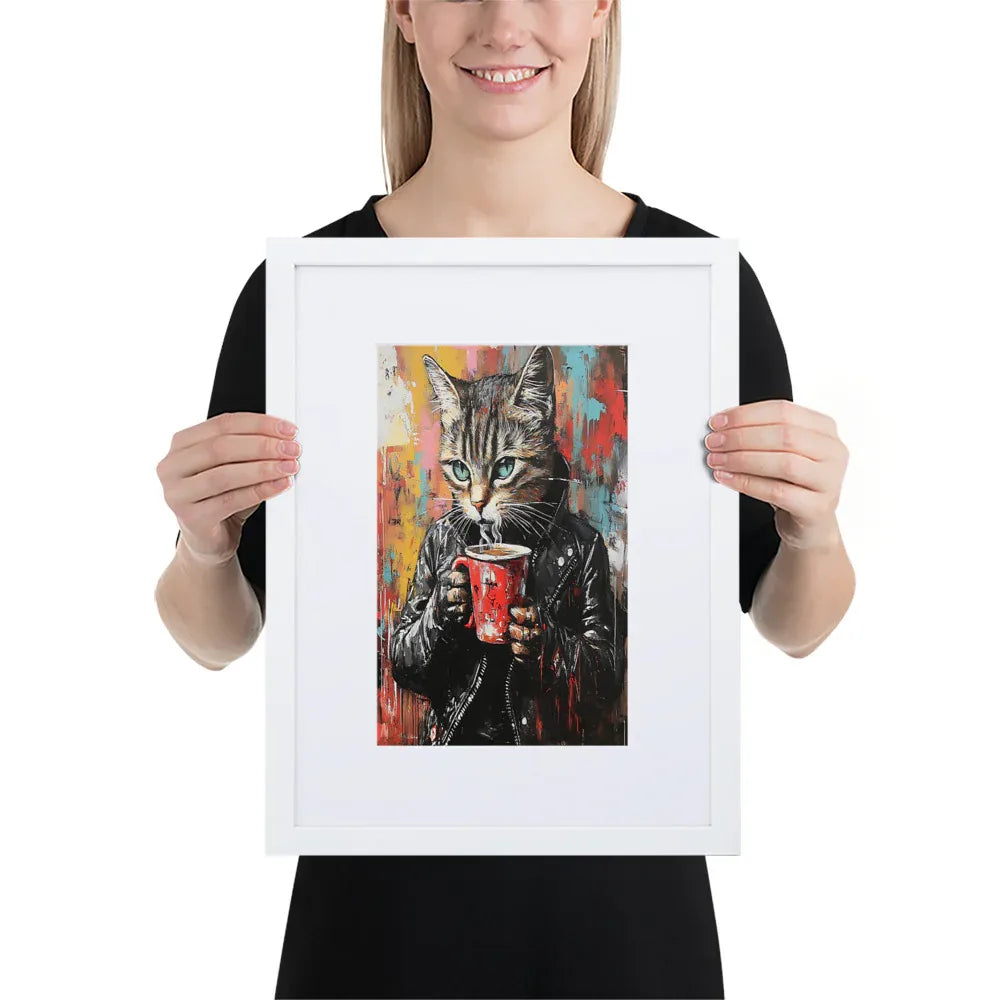 street-art-feline-v14-gerahmtes-poster-gerahmtes-poster-jlr-design-6 - JLR Design