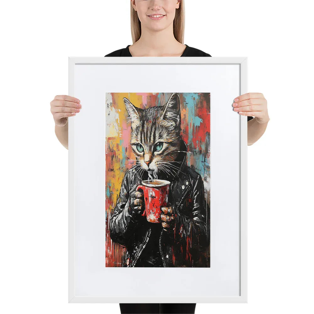 street-art-feline-v14-gerahmtes-poster-gerahmtes-poster-jlr-design-7 - JLR Design