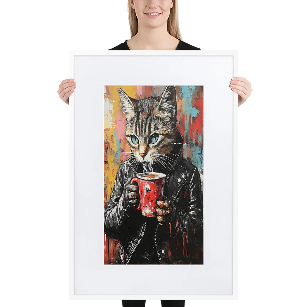 street-art-feline-v14-gerahmtes-poster-gerahmtes-poster-jlr-design-8 - JLR Design