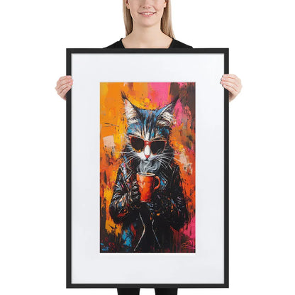 street-art-feline-v15-gerahmtes-poster-gerahmtes-poster-jlr-design-1 - JLR Design