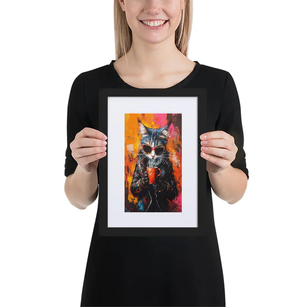 street-art-feline-v15-gerahmtes-poster-gerahmtes-poster-jlr-design-2 - JLR Design
