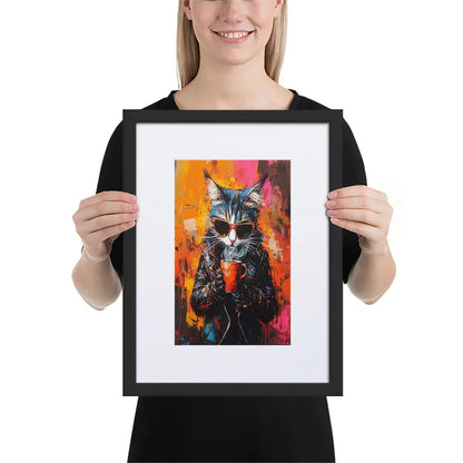 street-art-feline-v15-gerahmtes-poster-gerahmtes-poster-jlr-design-3 - JLR Design