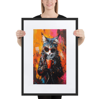 street-art-feline-v15-gerahmtes-poster-gerahmtes-poster-jlr-design-4 - JLR Design