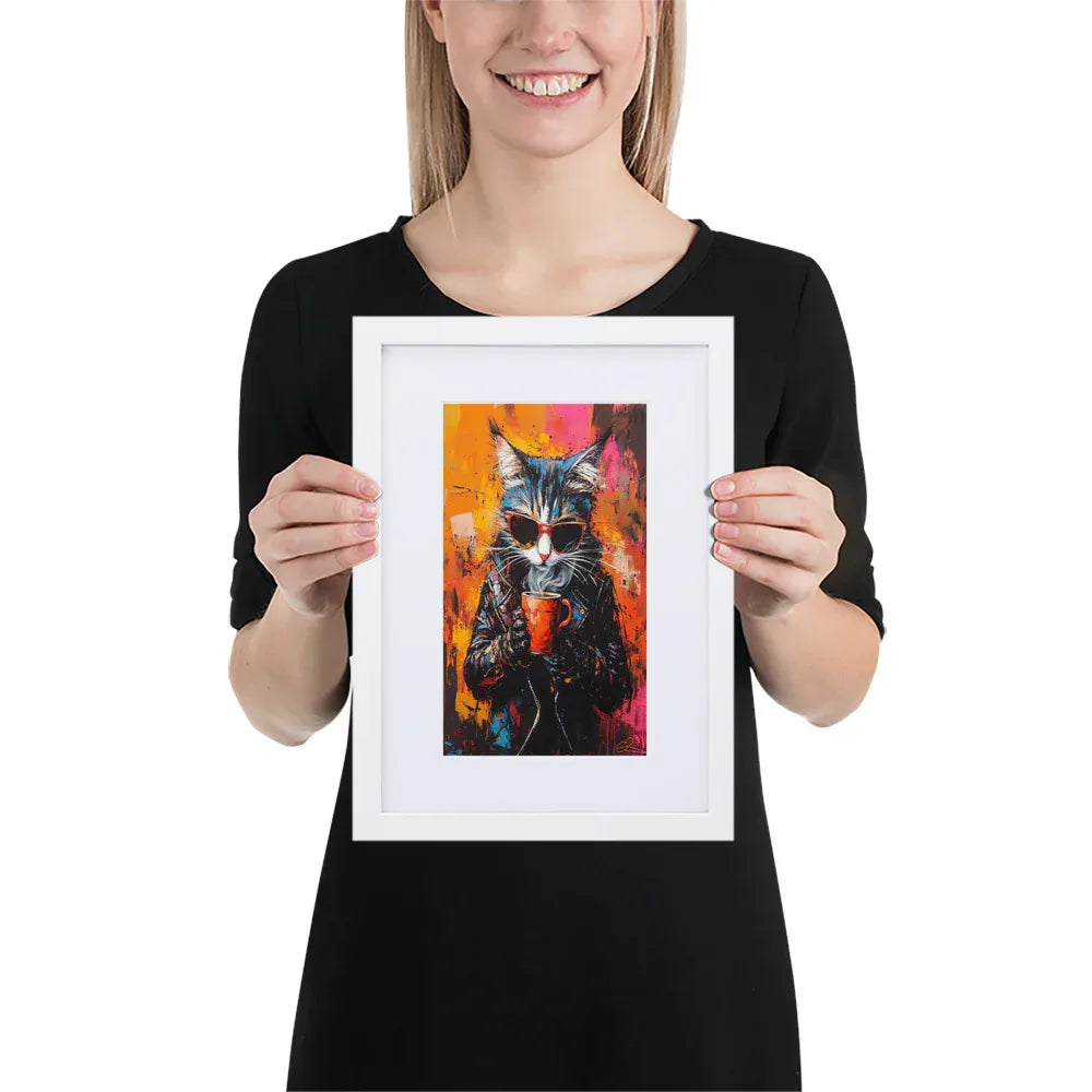 street-art-feline-v15-gerahmtes-poster-gerahmtes-poster-jlr-design-5 - JLR Design