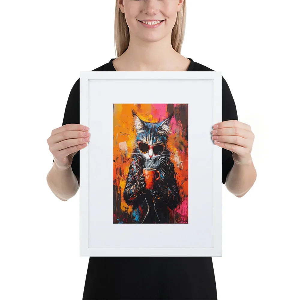 street-art-feline-v15-gerahmtes-poster-gerahmtes-poster-jlr-design-6 - JLR Design