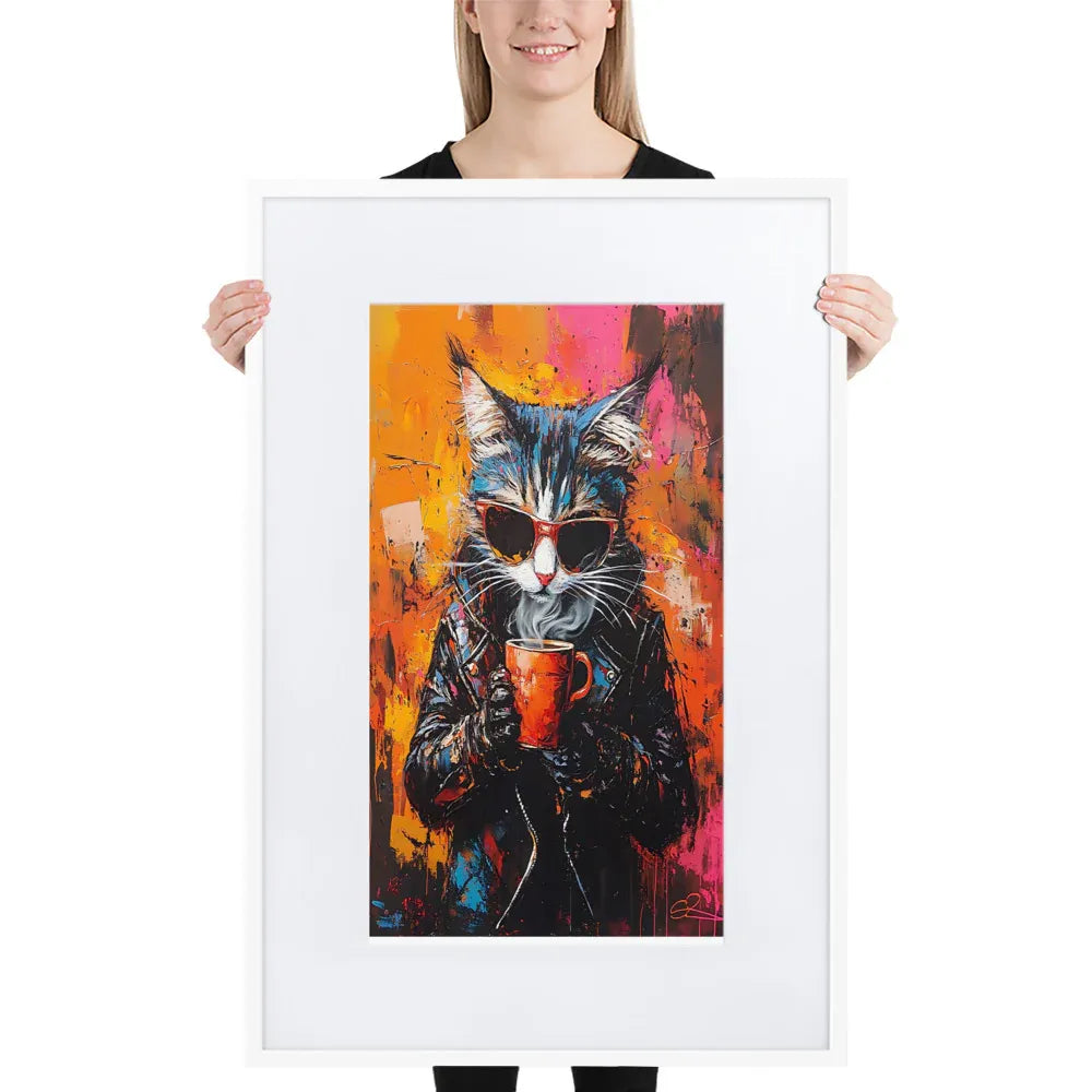 street-art-feline-v15-gerahmtes-poster-gerahmtes-poster-jlr-design-8 - JLR Design