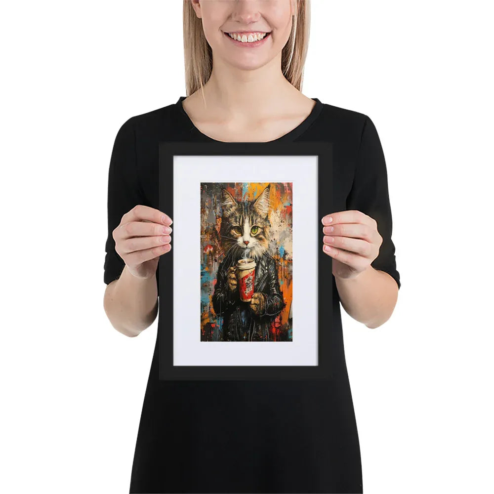 street-art-feline-v16-gerahmtes-poster-gerahmtes-poster-jlr-design-2 - JLR Design