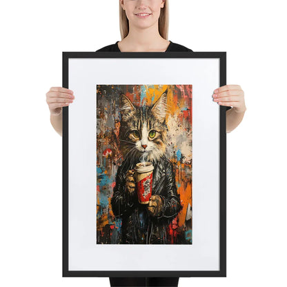 street-art-feline-v16-gerahmtes-poster-gerahmtes-poster-jlr-design-4 - JLR Design