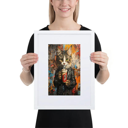 street-art-feline-v16-gerahmtes-poster-gerahmtes-poster-jlr-design-6 - JLR Design