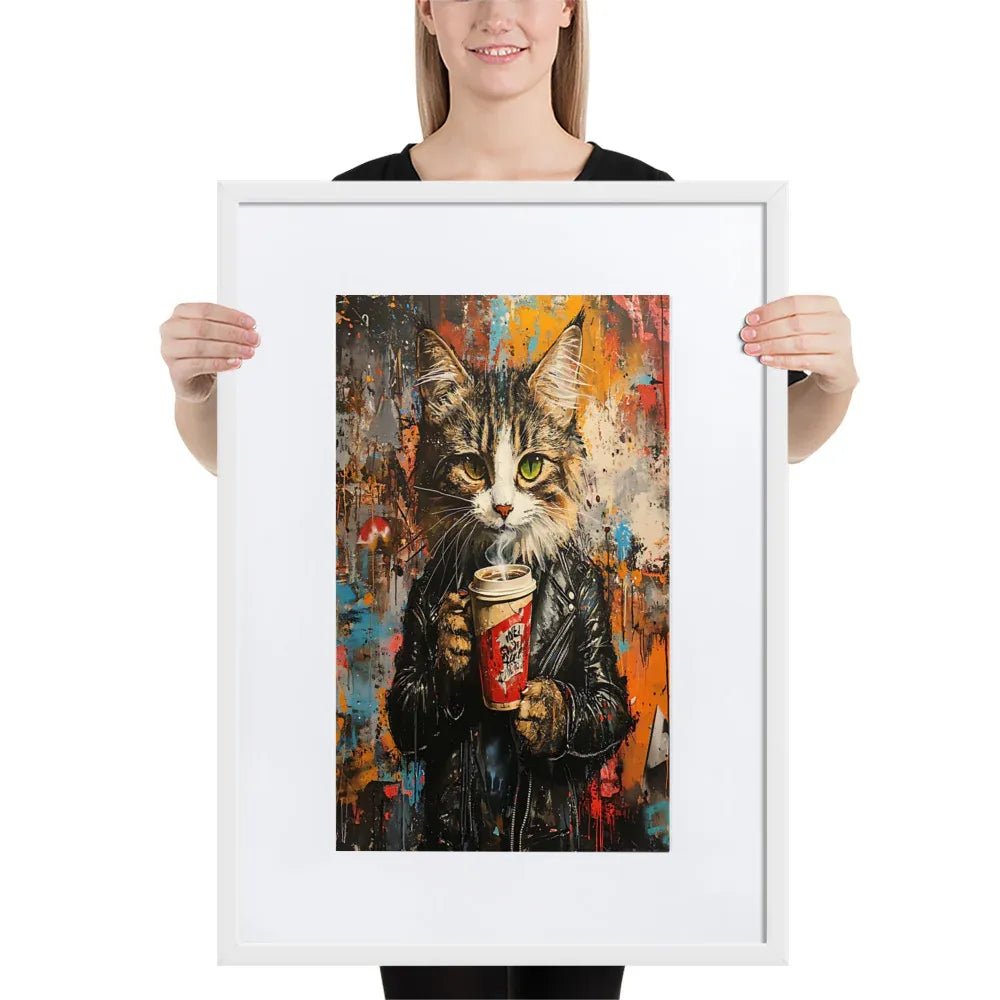 street-art-feline-v16-gerahmtes-poster-gerahmtes-poster-jlr-design-7 - JLR Design
