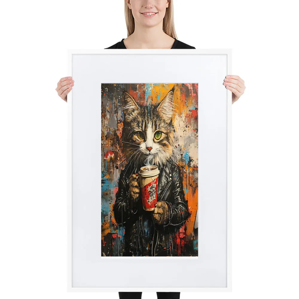 street-art-feline-v16-gerahmtes-poster-gerahmtes-poster-jlr-design-8 - JLR Design