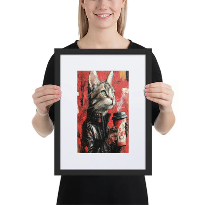 street-art-feline-v17-gerahmtes-poster-gerahmtes-poster-jlr-design-3 - JLR Design