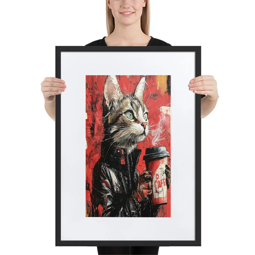 street-art-feline-v17-gerahmtes-poster-gerahmtes-poster-jlr-design-4 - JLR Design