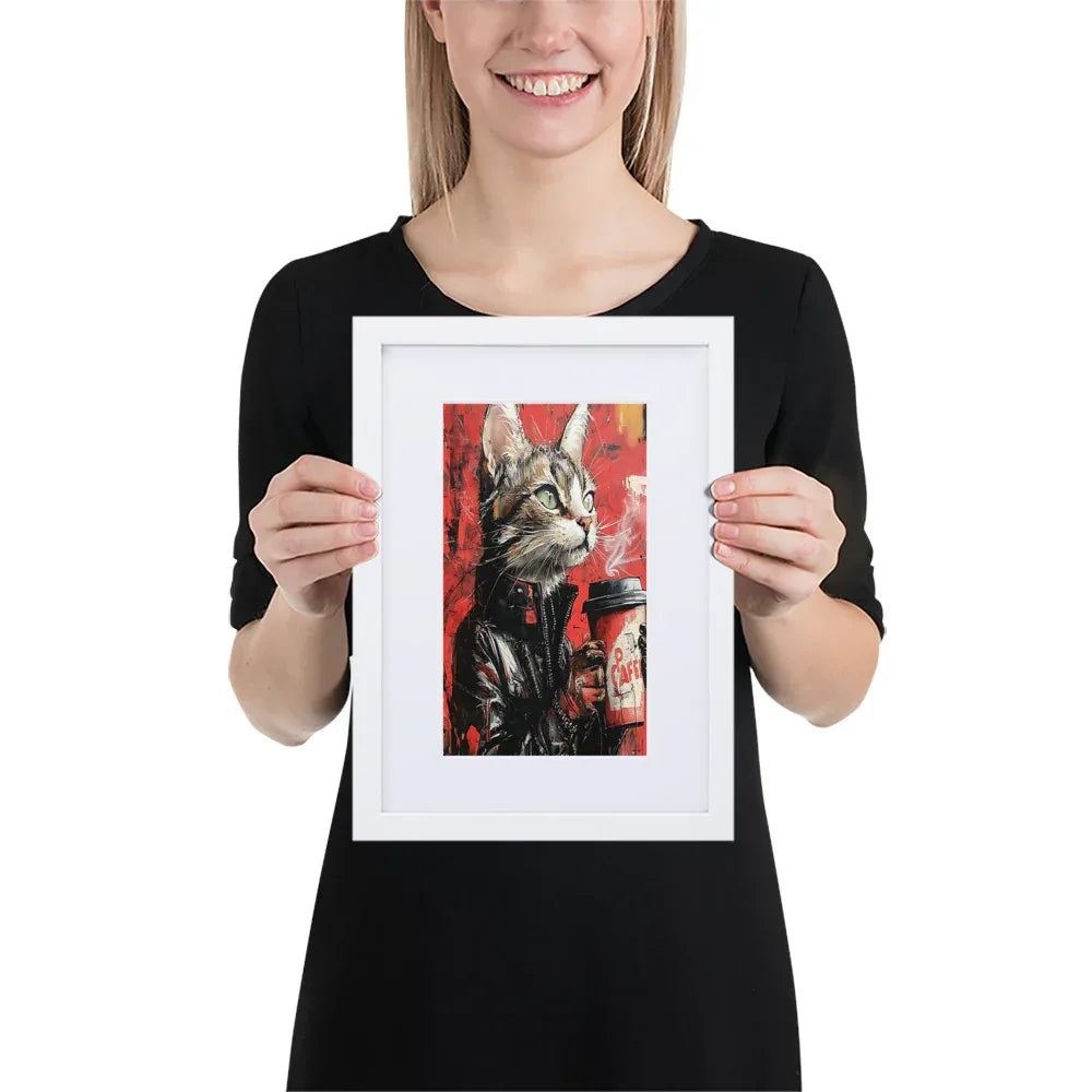 street-art-feline-v17-gerahmtes-poster-gerahmtes-poster-jlr-design-5 - JLR Design
