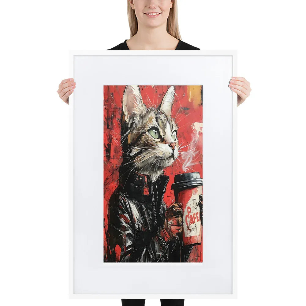 street-art-feline-v17-gerahmtes-poster-gerahmtes-poster-jlr-design-8 - JLR Design