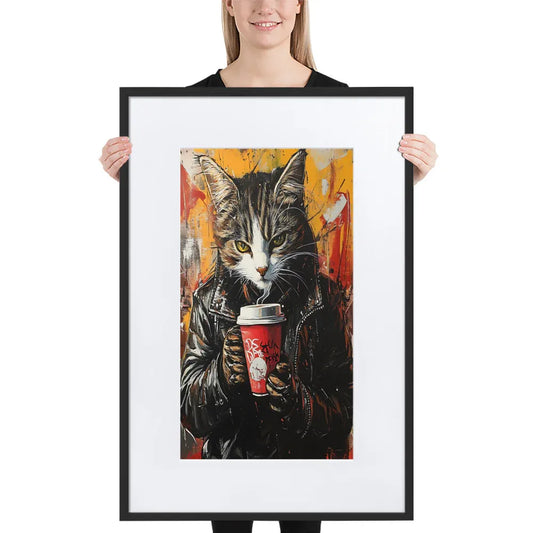 street-art-feline-v18-gerahmtes-poster-gerahmtes-poster-jlr-design-1 - JLR Design