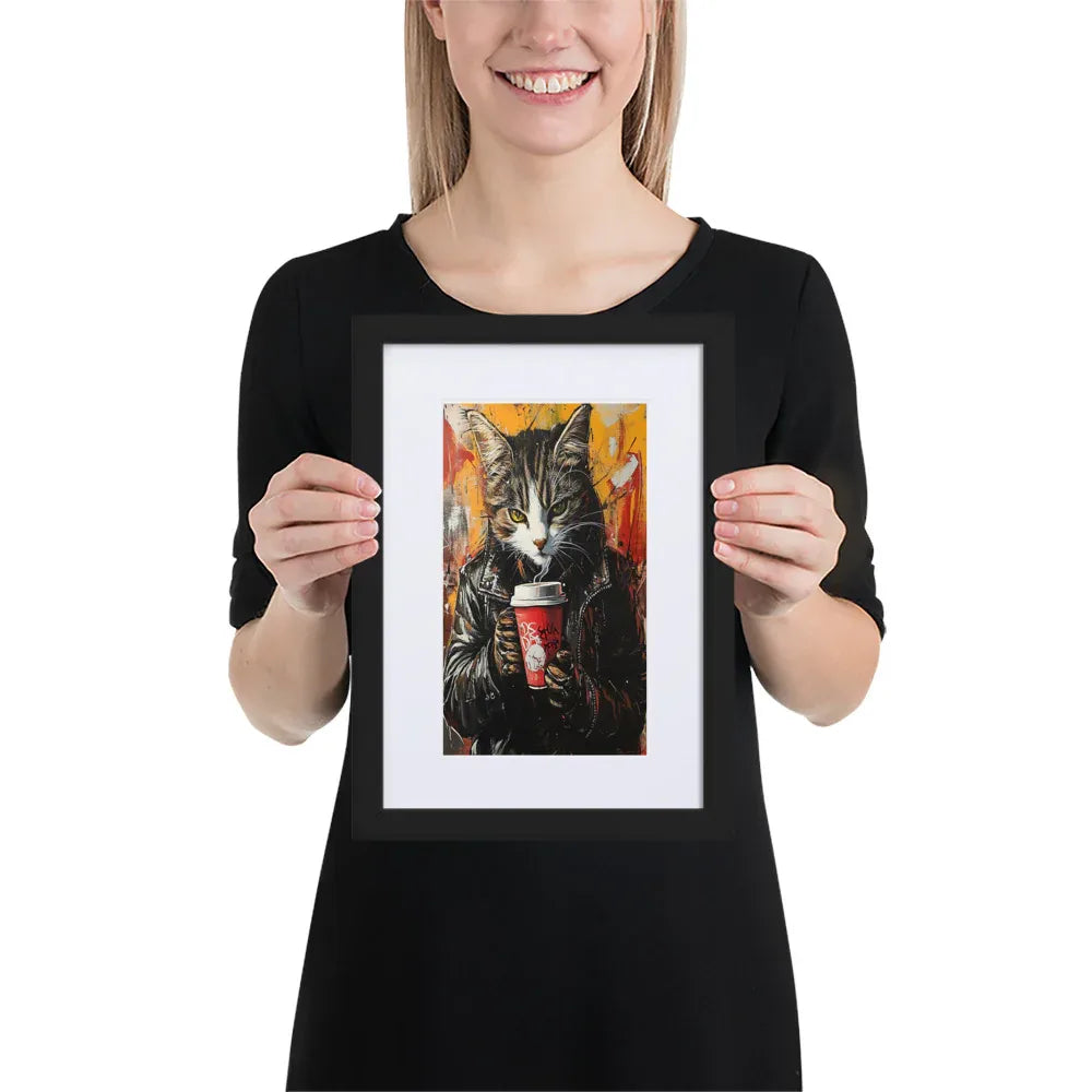 street-art-feline-v18-gerahmtes-poster-gerahmtes-poster-jlr-design-2 - JLR Design
