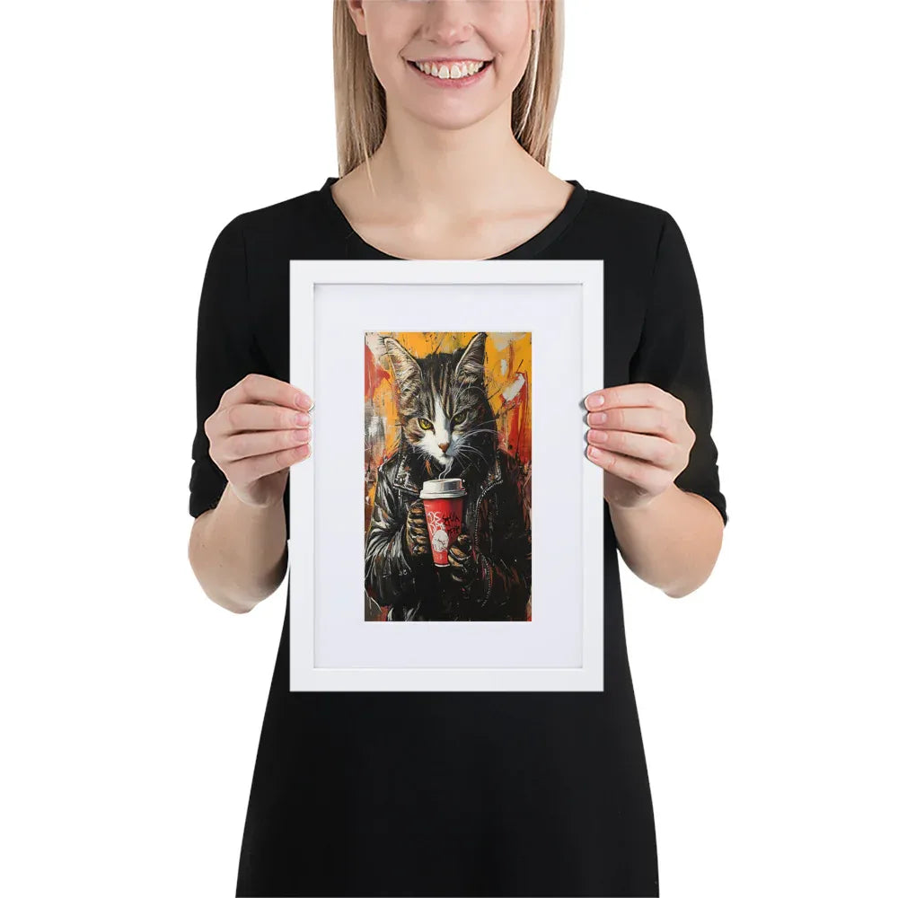 street-art-feline-v18-gerahmtes-poster-gerahmtes-poster-jlr-design-5 - JLR Design