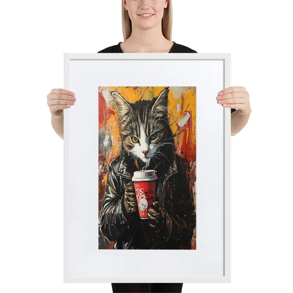 street-art-feline-v18-gerahmtes-poster-gerahmtes-poster-jlr-design-7 - JLR Design