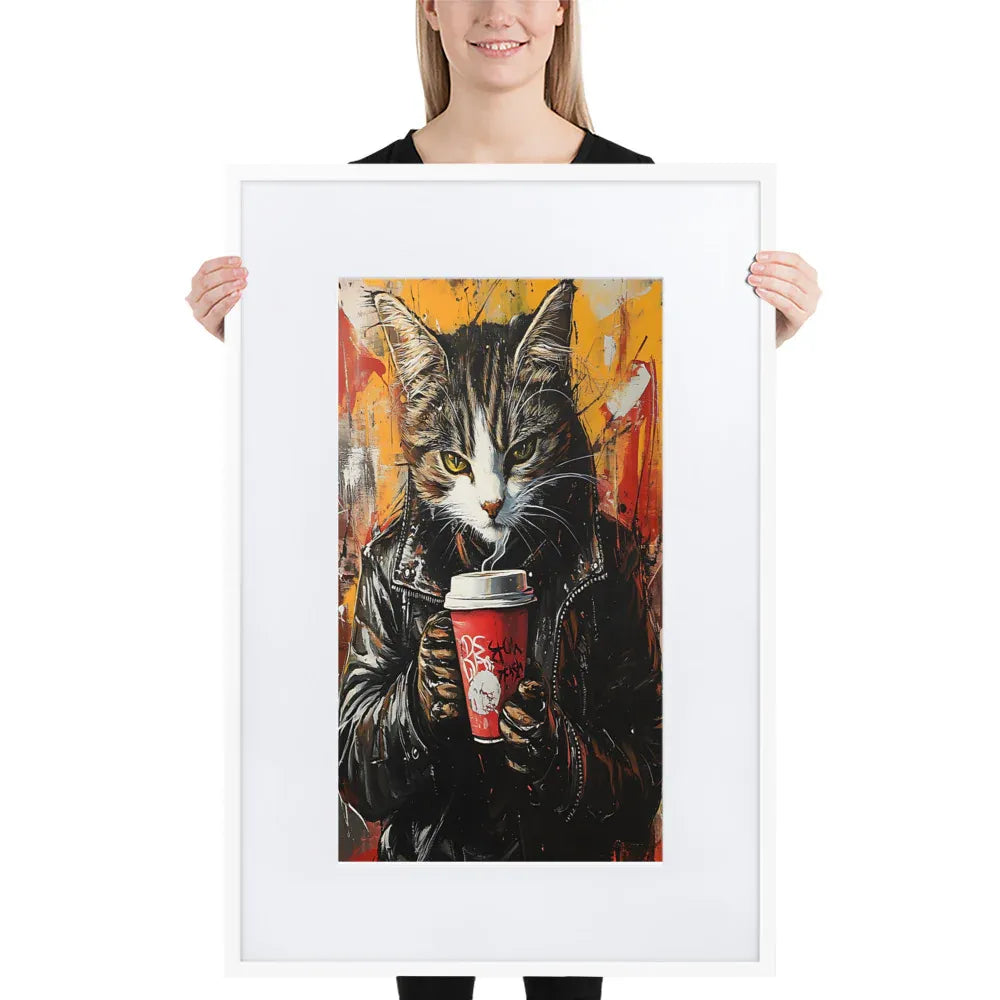 street-art-feline-v18-gerahmtes-poster-gerahmtes-poster-jlr-design-8 - JLR Design