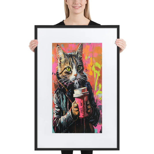 street-art-feline-v2-gerahmtes-poster-gerahmtes-poster-jlr-design-1 - JLR Design