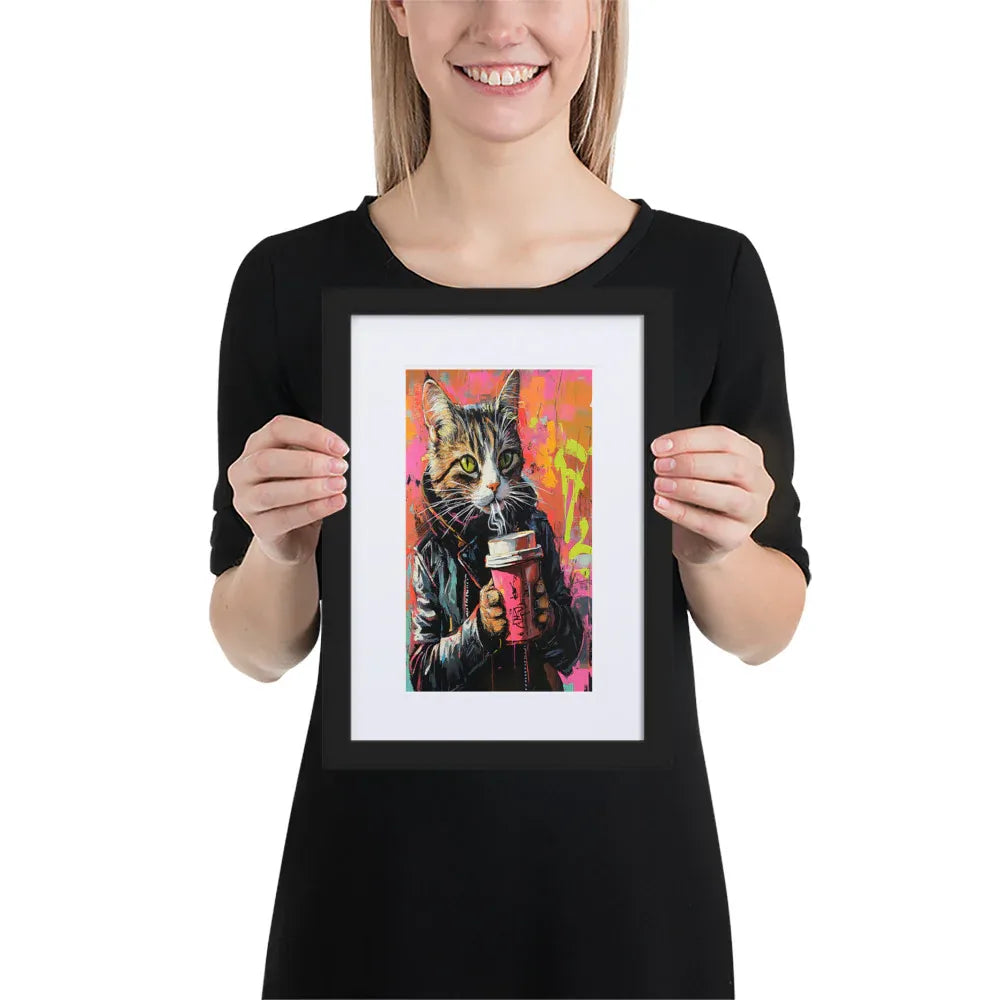 street-art-feline-v2-gerahmtes-poster-gerahmtes-poster-jlr-design-2 - JLR Design