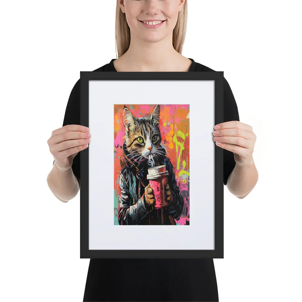 street-art-feline-v2-gerahmtes-poster-gerahmtes-poster-jlr-design-3 - JLR Design