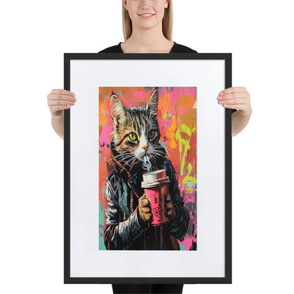 street-art-feline-v2-gerahmtes-poster-gerahmtes-poster-jlr-design-4 - JLR Design