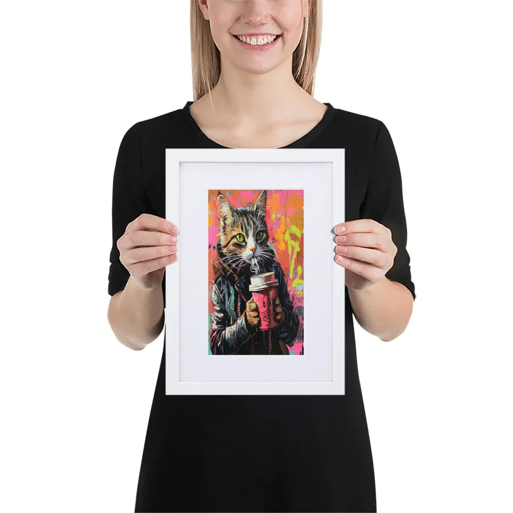 street-art-feline-v2-gerahmtes-poster-gerahmtes-poster-jlr-design-5 - JLR Design