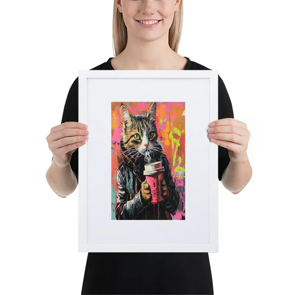 street-art-feline-v2-gerahmtes-poster-gerahmtes-poster-jlr-design-6 - JLR Design