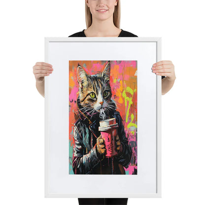street-art-feline-v2-gerahmtes-poster-gerahmtes-poster-jlr-design-7 - JLR Design