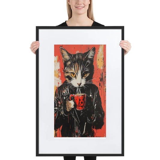 street-art-feline-v3-gerahmtes-poster-gerahmtes-poster-jlr-design-1 - JLR Design