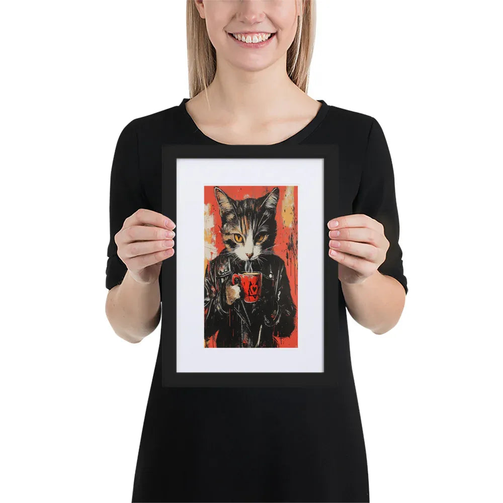 street-art-feline-v3-gerahmtes-poster-gerahmtes-poster-jlr-design-2 - JLR Design