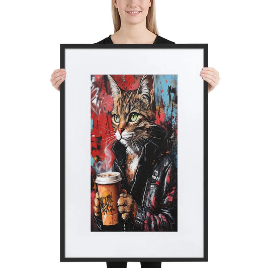 street-art-feline-v4-gerahmtes-poster-gerahmtes-poster-jlr-design-1 - JLR Design
