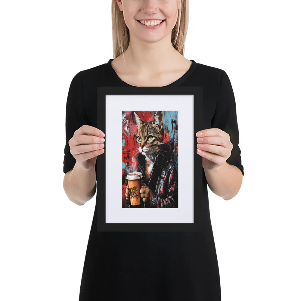 street-art-feline-v4-gerahmtes-poster-gerahmtes-poster-jlr-design-2 - JLR Design