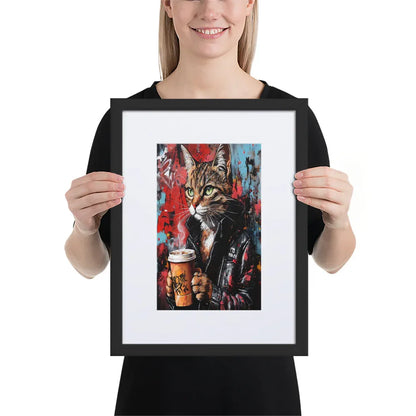 street-art-feline-v4-gerahmtes-poster-gerahmtes-poster-jlr-design-3 - JLR Design