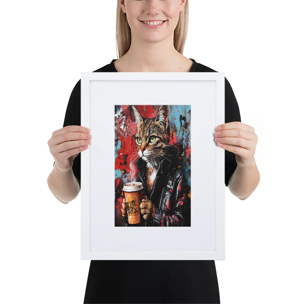 street-art-feline-v4-gerahmtes-poster-gerahmtes-poster-jlr-design-6 - JLR Design