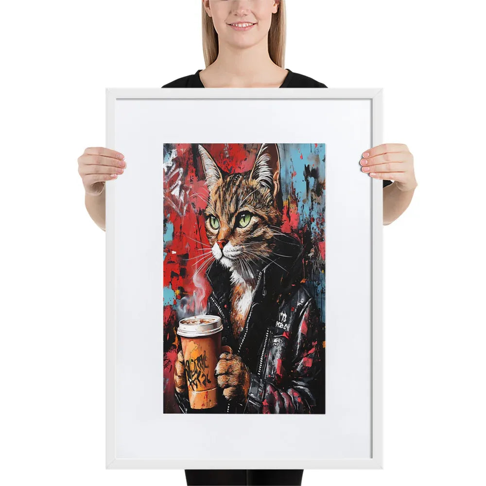 street-art-feline-v4-gerahmtes-poster-gerahmtes-poster-jlr-design-7 - JLR Design
