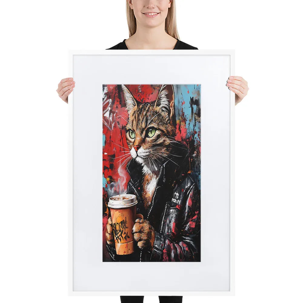 street-art-feline-v4-gerahmtes-poster-gerahmtes-poster-jlr-design-8 - JLR Design